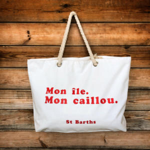 cabas de plage mon ile mon caillou st barths
