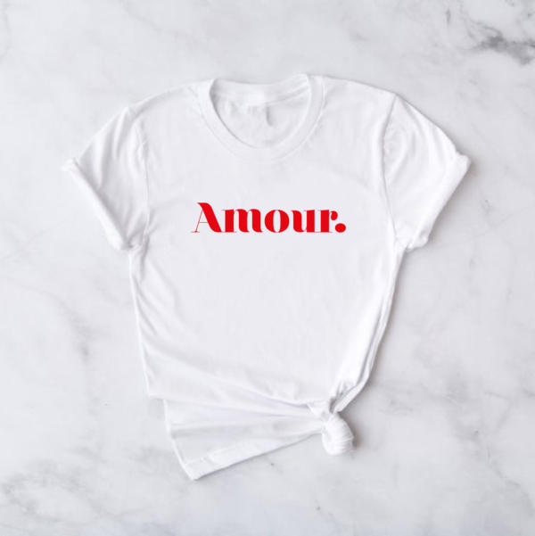 t-shirt Amour rouge