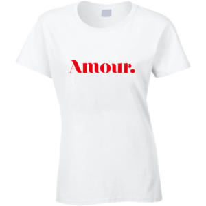 t-shirt Amour rouge