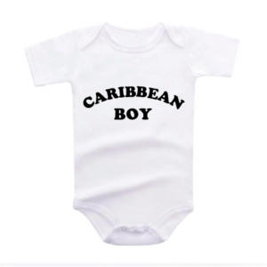 Body Caribbean Boy t-shirt bleu enfant noir Caribbean Pineapple