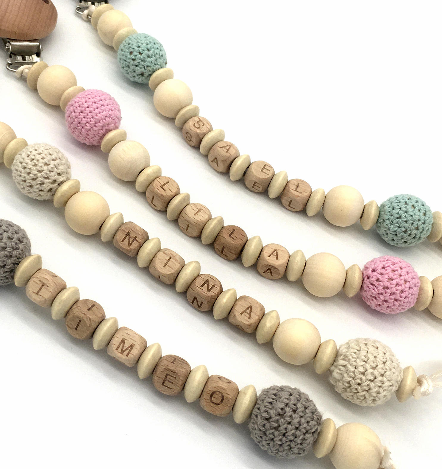 Pacifier Clip Personalized Engraved Pacifier Clip Baby Personalized Pacifier Clip Beaded Personalized Pacifier Clip Engraved Pacifier Clip
