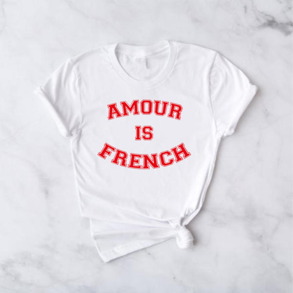 t-shirt Amour is French