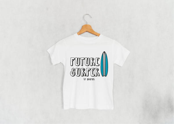 t-shirt blanc enfant Future Surfer